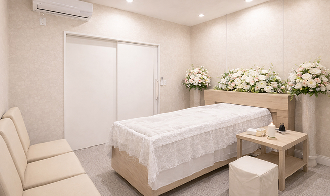 ご安置（<span class='pc-inline'>専用</span>安置室/ご自宅）